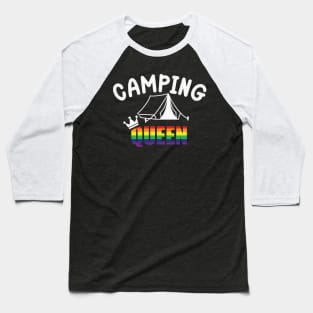 Camping Queen - LGBTQ Baseball T-Shirt